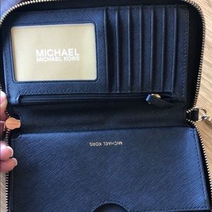 Black Michael Kors wristlet